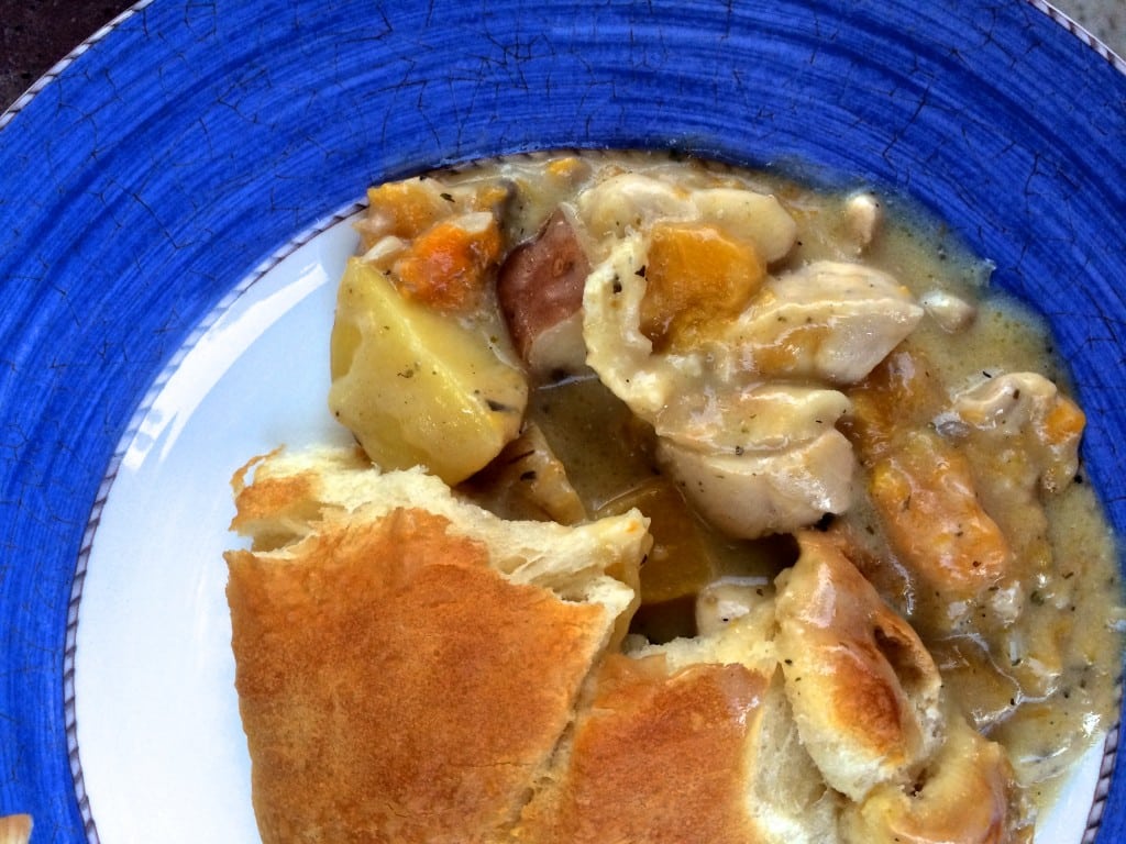 Crescent Roll Chicken Pot Pie recipe