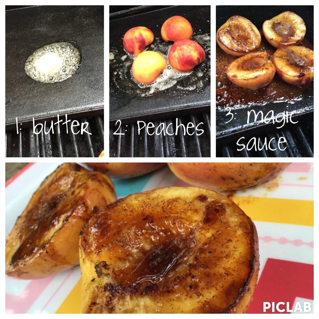grilled peaches