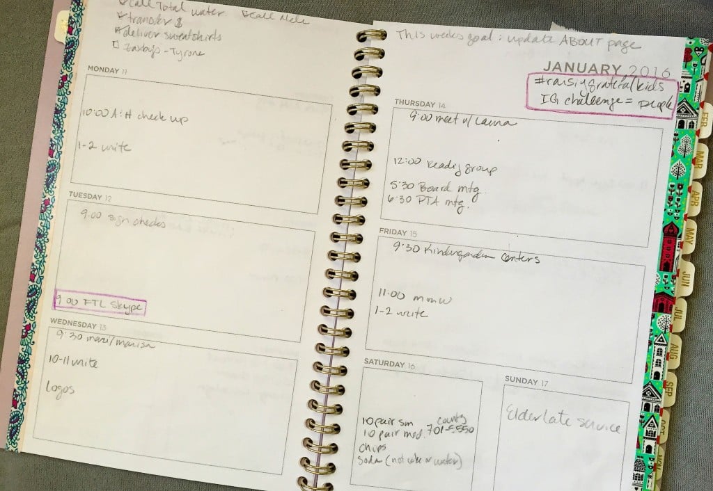 homemade planner