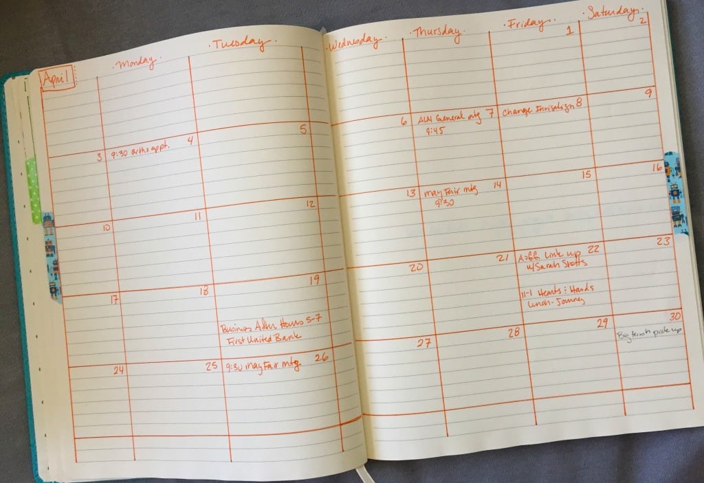 homemade planner