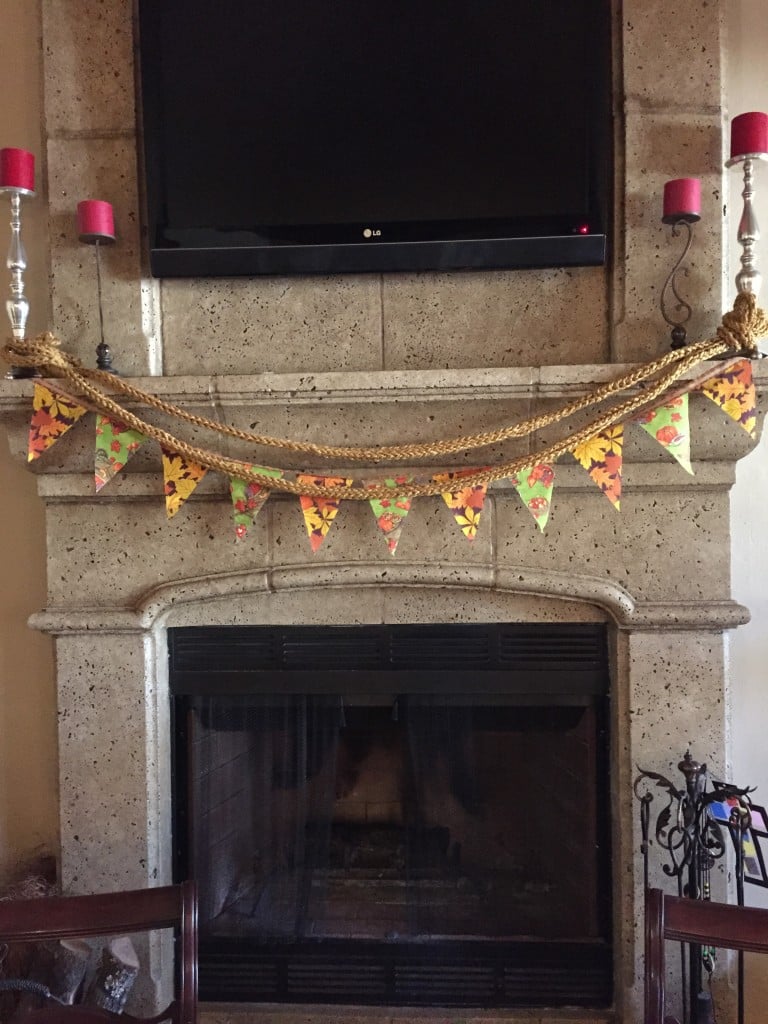 chalkboard mantel decor