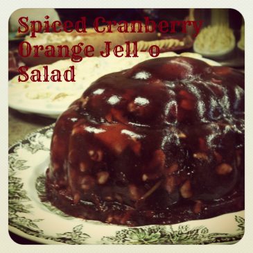 Cranberry Orange Spiced Jello salad