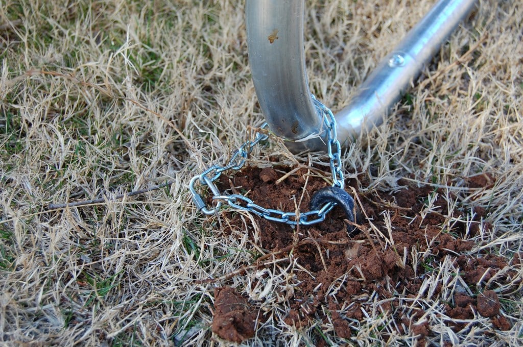 Securing a trampoline to the ground Hugs, Kisses and Snot
