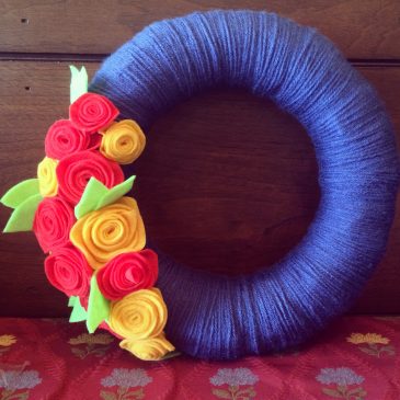 Spring Yarn Wreath x Two