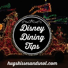 Disney Dining Tips