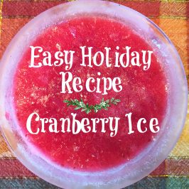 Easy Holiday Recipe – Cranberry Ice