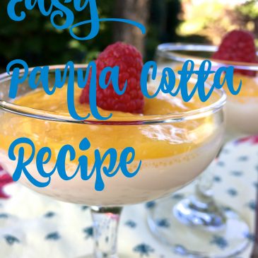 Easy Panna Cotta Recipe with Nectarine Compote