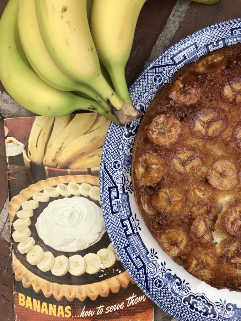 banana upside down cake