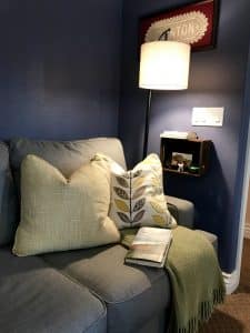 cozy reading corner