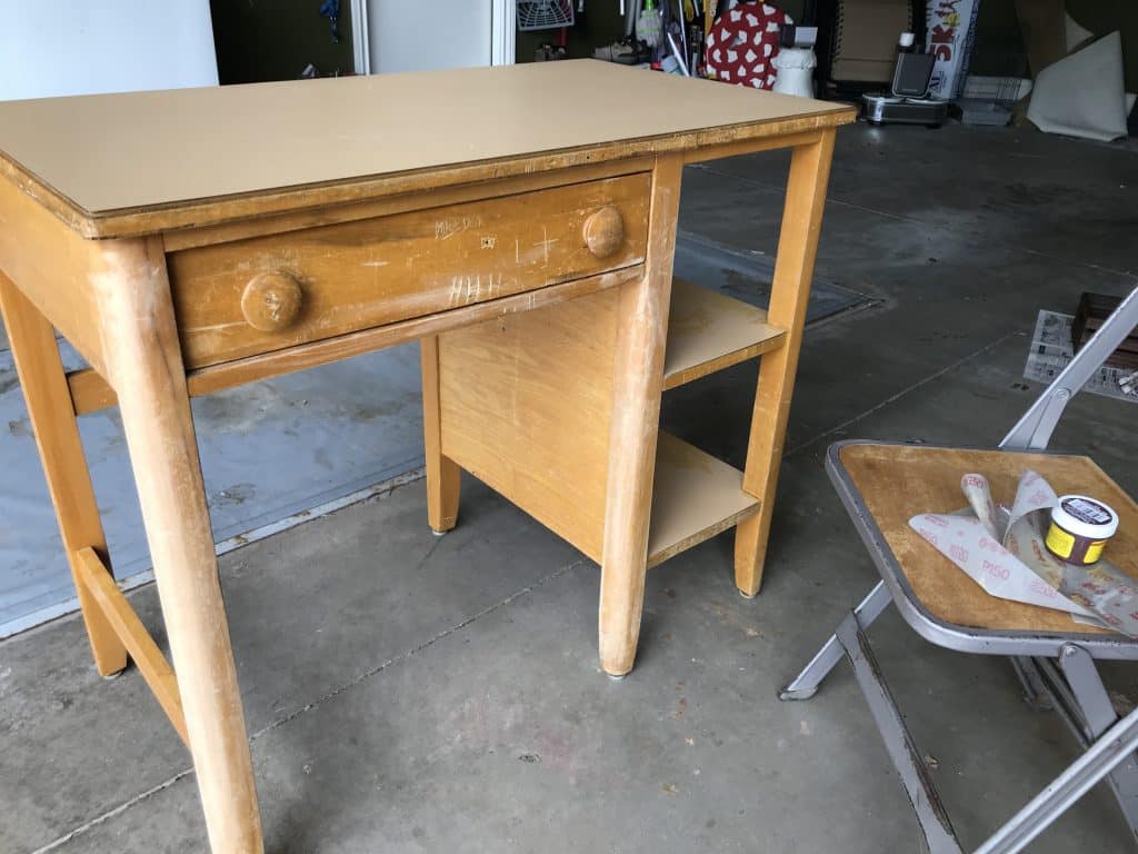 retro school desk