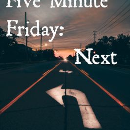 Five Minute Friday: Next