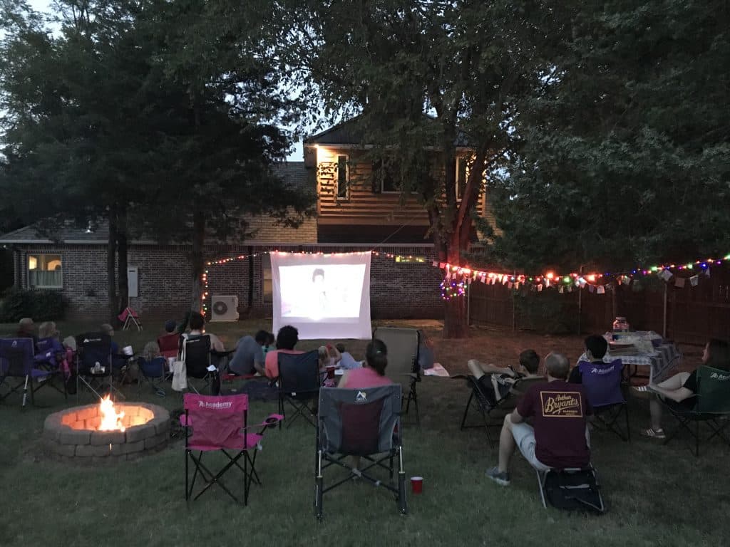 outdoor movie night